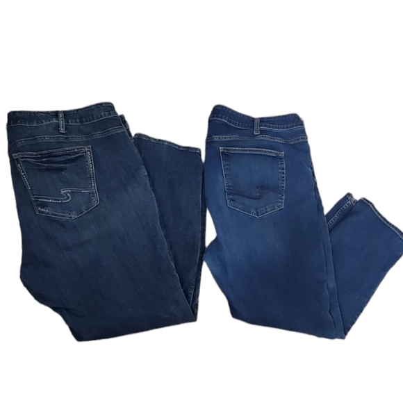 SILVER Jeans Co. Boyfriend and Avery Streight Jeans. Bundle of 2. Size 24/29 - Picture 2 of 16